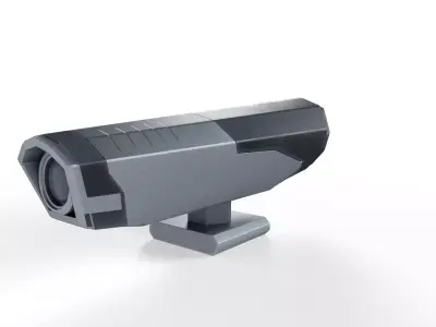 Sci-Fi Wall Security Camera - PBR Game Ready Low-poly 3D model