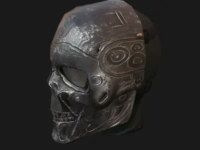 Airsoft mask Low-poly 3D model
