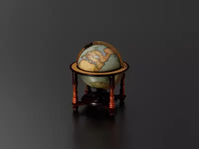 Antique Globe 4 3D print model