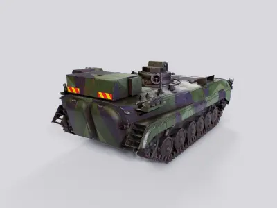 BMP 1 - TJ Finnish Artillery Reconnaissance Vehicle Low-poly 3D model