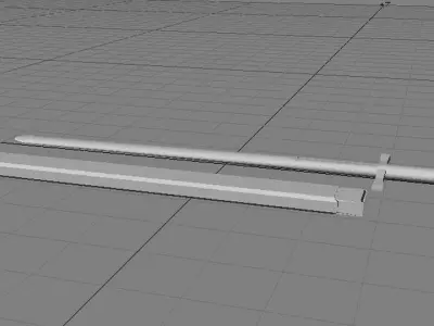 Sword - English Broadsword 3D model