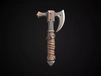 Stylized Orc Sword - Hellgrip - Game Ready 3D model