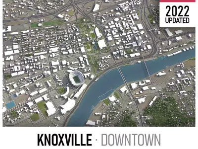 Knoxville Low-poly 3D model