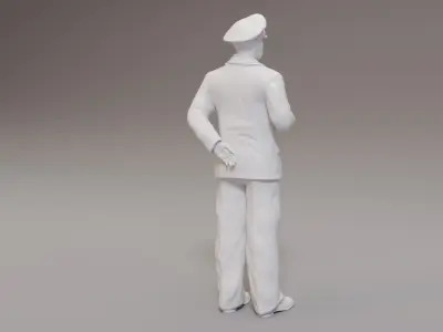 Kriegsmarine Bridge officers x 3WWII 3D print model