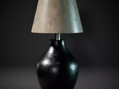 Vase Lamp Low-poly 3D model
