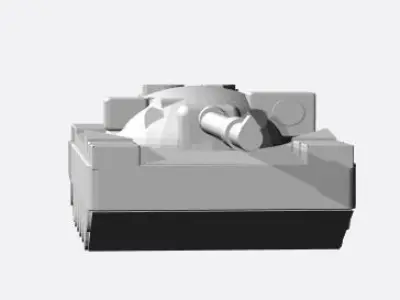 British Cheiftain Battletank 6mm Scale 3D print model