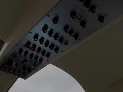 Helicopter Cockpit Bell 407 Low-poly 3D model