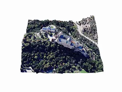 Castle of Segovia-Alcazar Low-poly 3D model