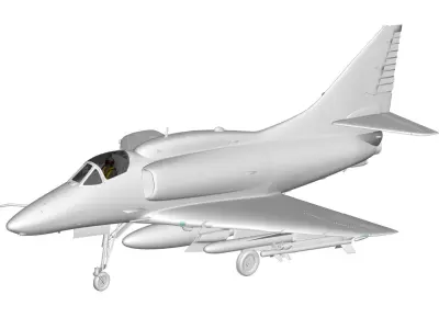 Douglas A-4 Skyhawk 3D model