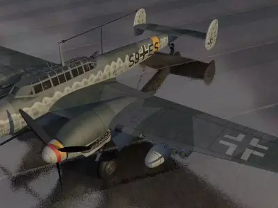 Messerschmitt Bf-110 G-2 R-4 Zerstorer 3D model