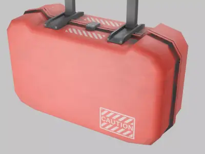 Survival medkit Low-poly 3D model