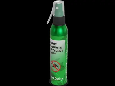 Insecticides repellents Insect Repellent Spray Low-poly 3D model