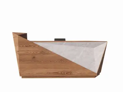 Reception Table Low-poly 3D model