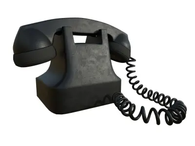 Telephone old fashioned Free 3D model