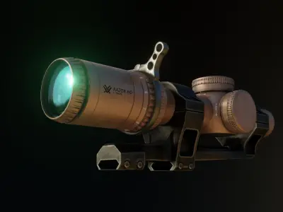 Vortex Razor HD Gen3 scope Low-poly 3D model