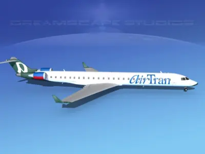Bombardier CRJ1000 AirTran 3D model