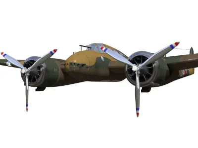 fokker G-I 3D model