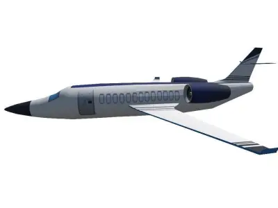Private Plane Low Poly Low-poly 3D model