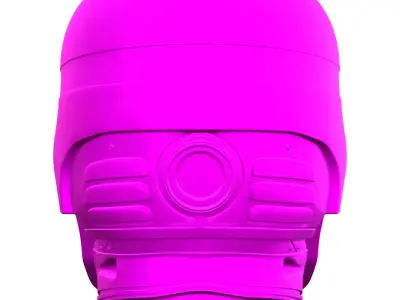 Robocop Head for 3d Print 3D print model
