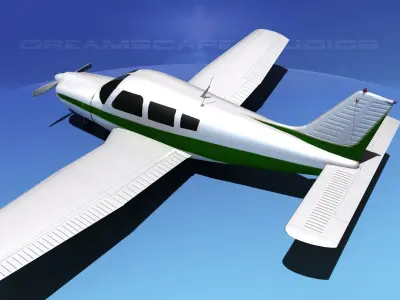 Piper Warrior II 3D model