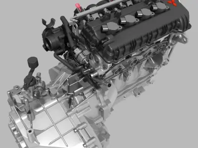 Engine with Transmission 3D model