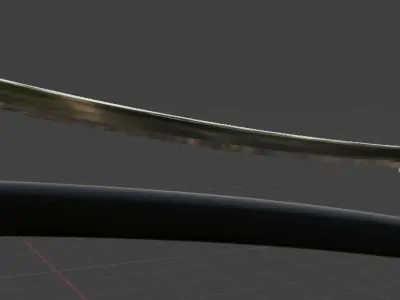 Katana with Sheath Low-poly 3D model