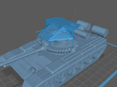 Slat Armor Cope Cage RPG cage for Turret 3D print model