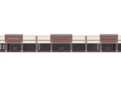 Retail-002 commercial building 3D model