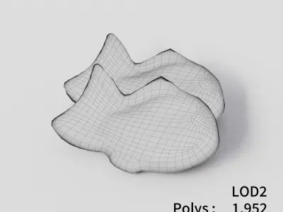 Taiyaki 3D model Low-poly 3D model