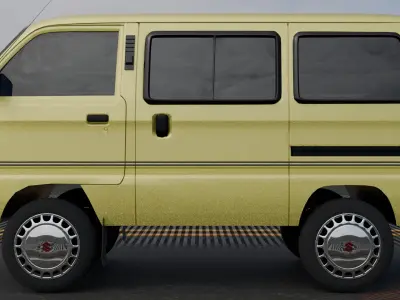 Yellow Bus - Danfo bus 3D model