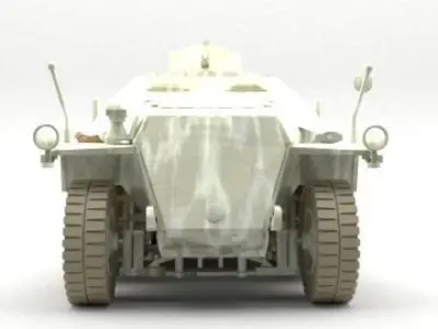 Tracked wagon 3D model