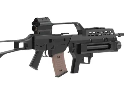 Heckler Koch AG36 Grenade launcher 3D model