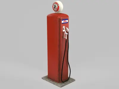 Gas Station 3D model 12
