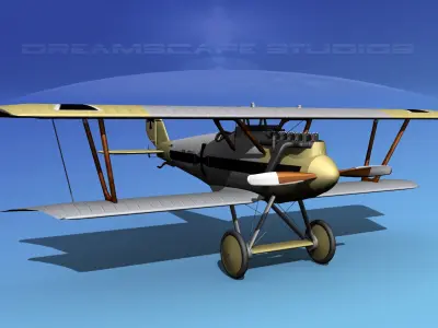 Pfalz DIII Fighter V14 3D model