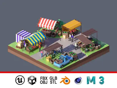 land 67A Low-poly 3D model