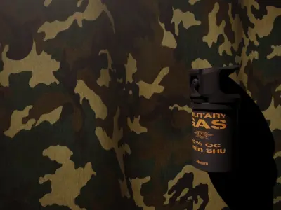 Military Gas pepper gas 50 ml Free 3D model