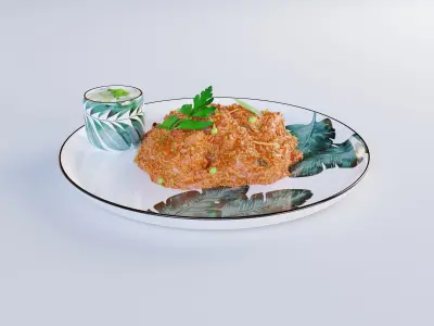 Bisi Bele Bath dish Low-poly 3D model