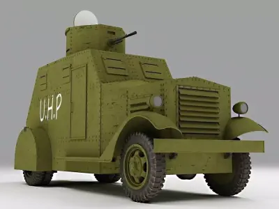 Armured Car Bilbao - Spanish Civil War 3D model