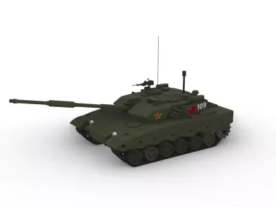 ZTZ-96 Battle Tank 3D model