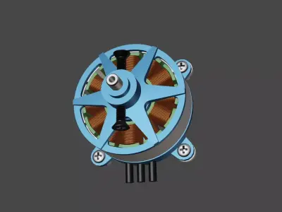 SunnySky X2305 RC plane motor 3D model