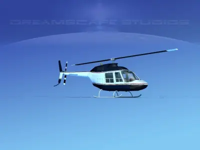 Bell 206 JetRanger V19 3D model