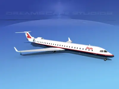 Bombardier CRJ1000 Lauda 3D model