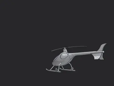 Na 40 Bongo Helicopter 3D print model