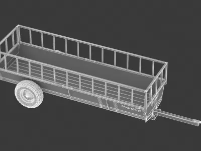 Agricultural Feed Trailers FT-15 3D model
