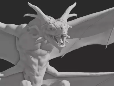 Dragon 3D print 3D model 3D print model 3D print model