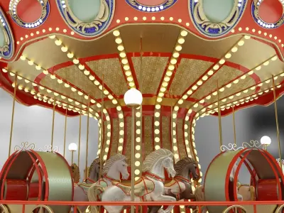 carousel 3D print model