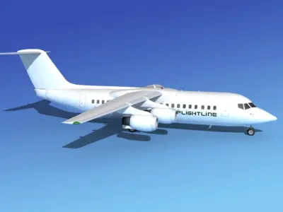 BAe 146-300 Flightline 3D model