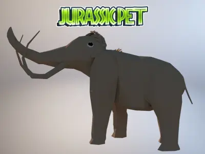 Mammoth Low-poly 3D model