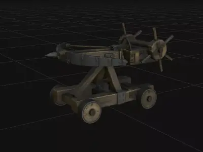 Medieval Ballista Siege Engine - 4K PBR High-Fidelity Detail 3D model