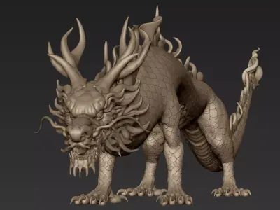 Asian Dragon 3D model
